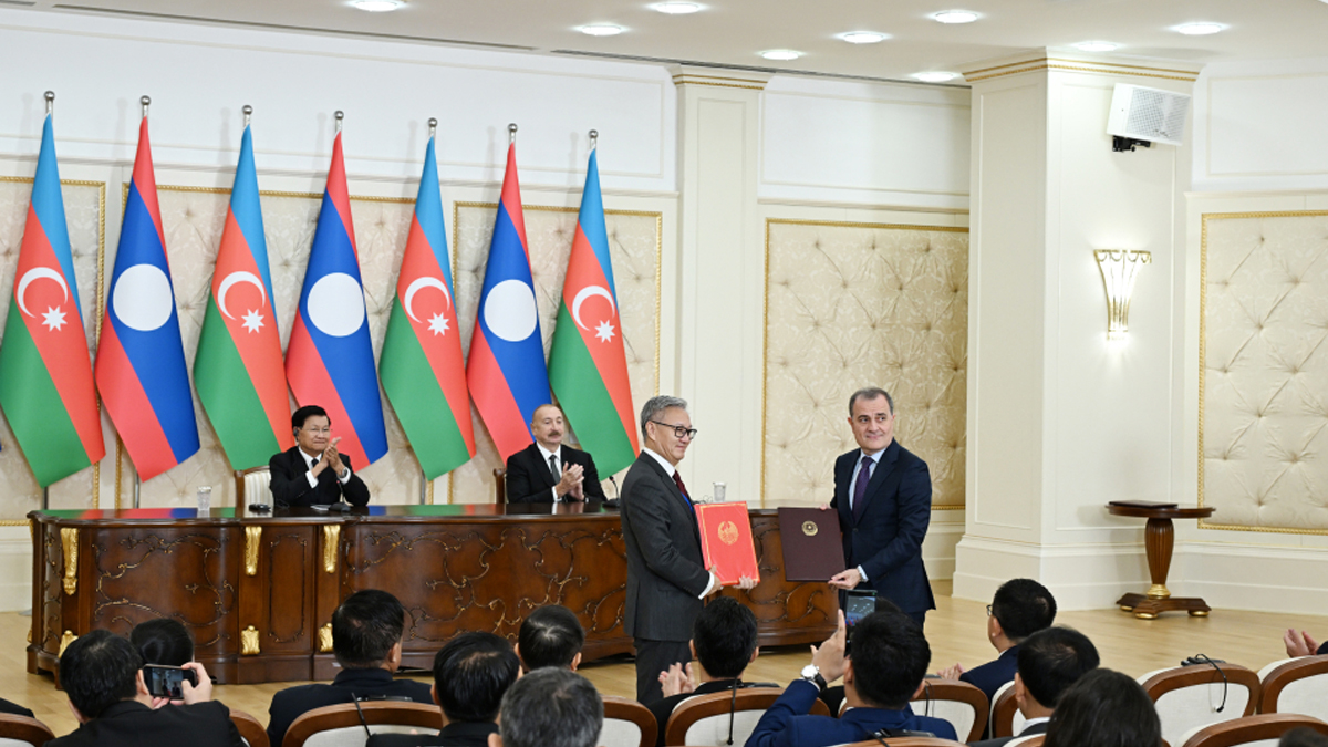 Azərbaycanla Laos arasında Birgə Bəyanat qəbul olundu və sənədlər mübadilə edildi (FOTO)