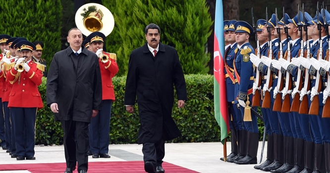 İlham Əliyevlə Nikolas Maduro bəyanatlarla çıxış edib