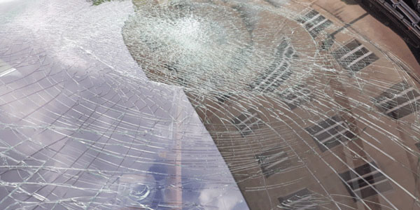 İcra başçısının avtomobili aşan ağacın altında qaldı (FOTOLAR)