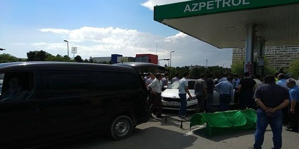 Şöbə rəisi yanacaqdoldurma məntəqəsində öldü (FOTO)