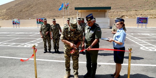 Cəbhəboyu zonada HHQ-nin yeni hərbi hissəsinin açılışı oldu (FOTOLAR)