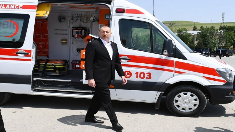 İlham Əliyev Şamaxıda tapşırıq verdİ (FOTO)