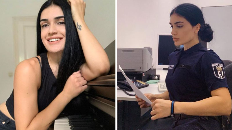 Almaniyada polis komissarı olan azərbaycanlı gözəl (FOTO/VİDEO)