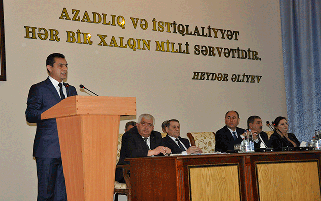 Bərdədə hesabat yığıncağı keçirildi - Fotolar