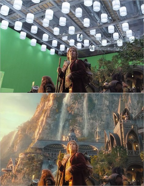 Filmlərdəki səhnələr istifadə edilən xüsusi effektlərdən əvvəl və sonra – FOTOlent HOLLYWOOD səhnələrinin sirri açıldı..!