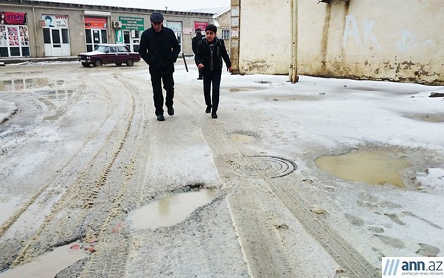 Bakıya da qar yağdı - Fotolar