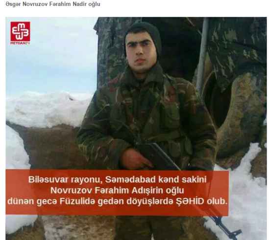 1-5 aprel arası döyüşdə həlak olan ŞƏHİDLƏRİMİZİN TAM SİYAHISI - FOTOLAR
