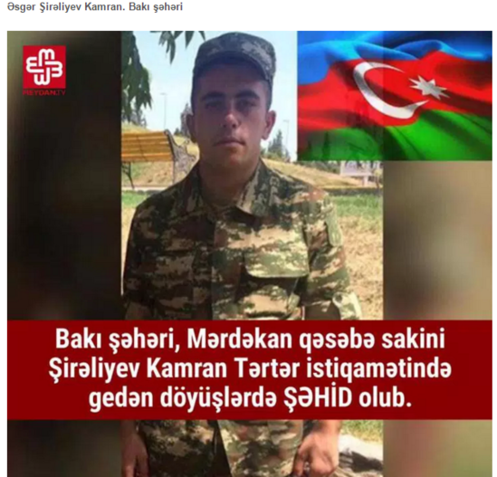Aprel döyüşlərində həlak olan şəhidlərimizin ölümündən 40 gün ötdü