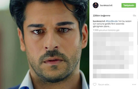 "Kara sevda"nın baş qəhrəmanı serialla belə vidalaşdı - FOTO