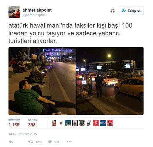 Terror vaxtı taksi sürücüləri vicdansızlıq etdi - FOTO