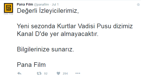 "Kurtlar Vadisi Pusu"nun kanalı dəyişdi - FOTO