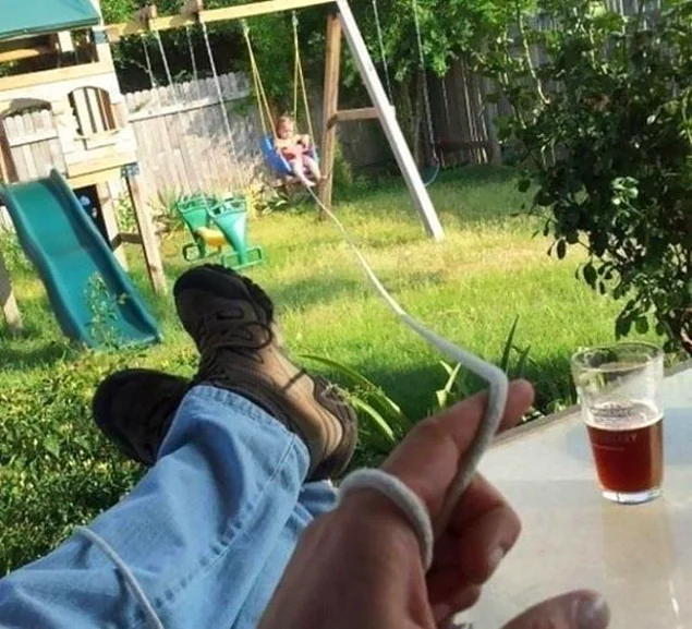Bugün de babalık görevimi yaptım.