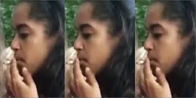 Obamanın qızı marixuana çəkdi - FOTO