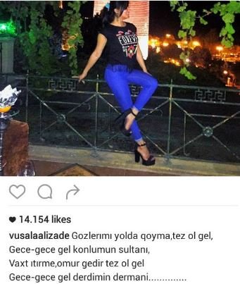 Aparıcı Vüsalə onu arzuladı: