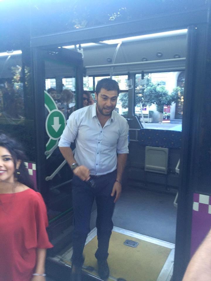 Namiq Qaraçuxurlu avtobusda - FOTO