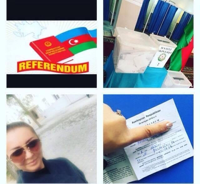 Azərbaycanlı məşhurlar səsvermədə - fotolar