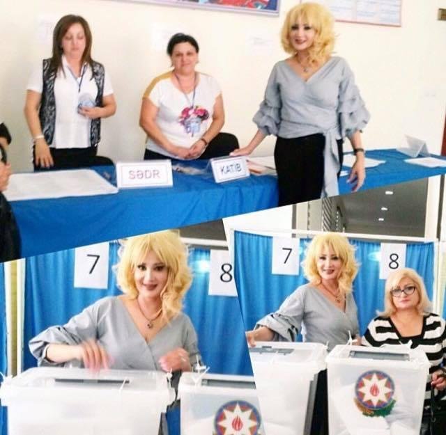 Azərbaycanlı məşhurlar səsvermədə - fotolar