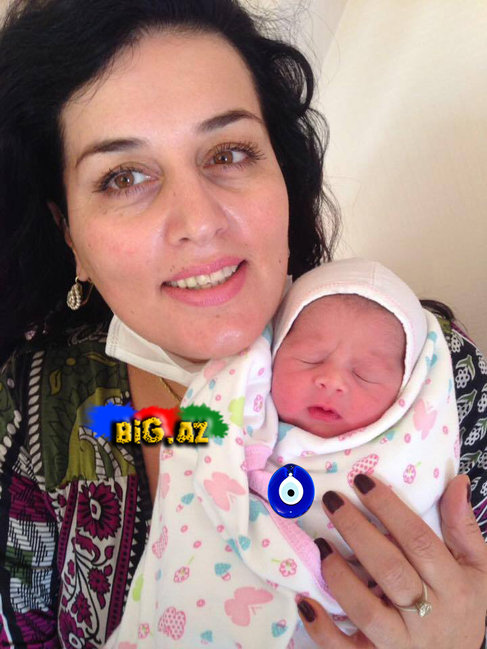Bu da Elza Seyidcahanın 1 günlük nəvəsi Səmərruğ - ÖZƏL FOTOLAR