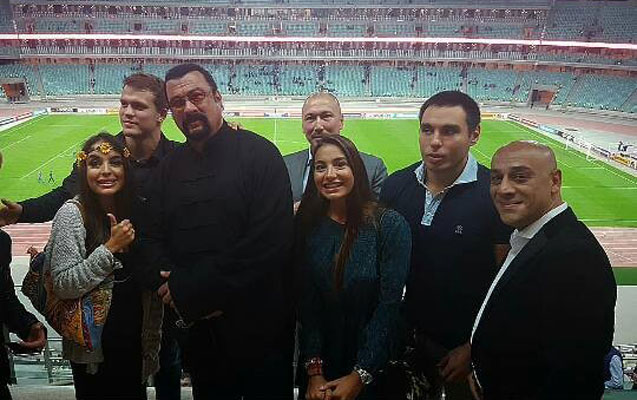 Prezidentin qızları millinin oyununda - Foto
