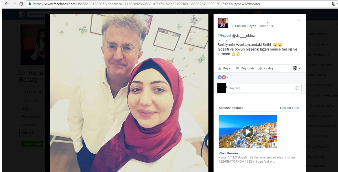 Məşhur kişi səfir Bakıda lazer epilyasiyasına getdi – Artıq tüklərini aldırdı (FOTO)