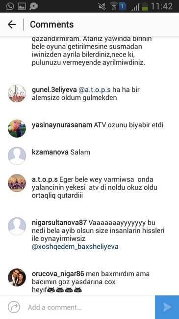 "Ayıb olsun, batdın Xoşqədəm, ATV özünü biabır etdi" "- Tamaşaçılar Xoşqədəmə OD PÜSKÜRDÜ