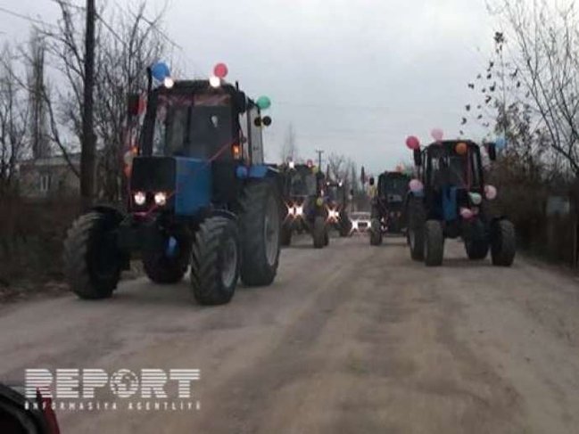 Azərbaycanda hər kəsi təəccübləndirən toy karvanı - FOTOLAR