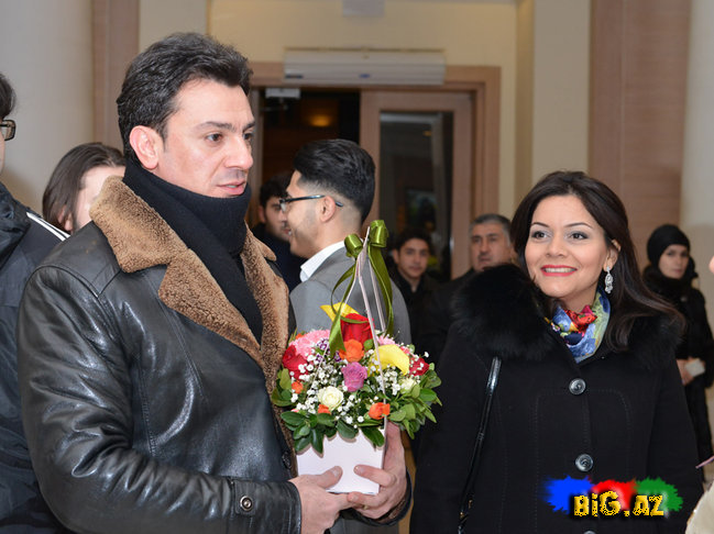 Əməkdar artist həyat yoldaşı ilə - FOTOLAR