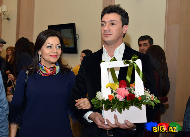 Əməkdar artist həyat yoldaşı ilə - FOTOLAR