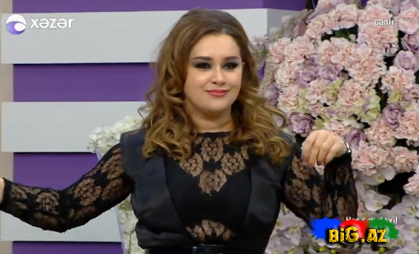 Xatirənin canlı yayıma geydiyi transparan libası olay oldu - FOTOLAR