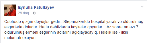 "Qarabağda qızğın döyüş gedir, xəstəxana ölmüş əsgərlərlə doludur..." - AZ SONRA erməni ADLARINI...