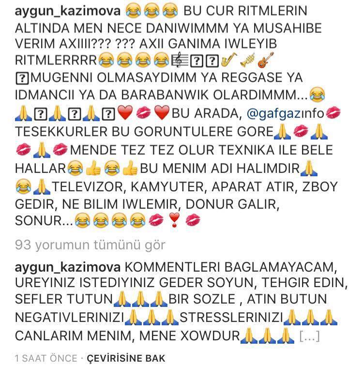 Aygün izləyicilərinə səsləndi: