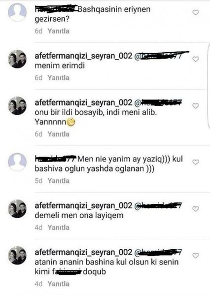 Azərbaycanlı 2-ci dəfə ərə getdi, görün ona nə yazdılar -