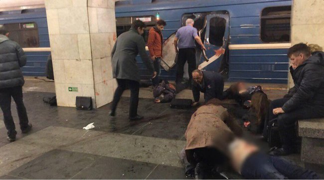 Metrodakı dəhşətli partlayışdan ŞOK GÖRÜNTÜLƏR (+18 FOTOLAR)