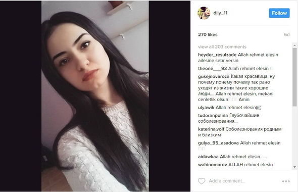 Rusiyadakı dəhşətli partlayışda ölən azərbaycanlı qız Dilbarənin FOTOLARI ÜRƏK DAĞLADI