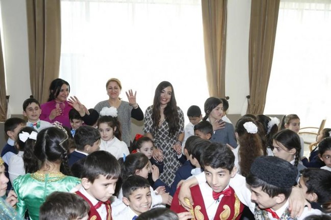 Leyla Əliyeva internat məktəbində - FOTOLAR