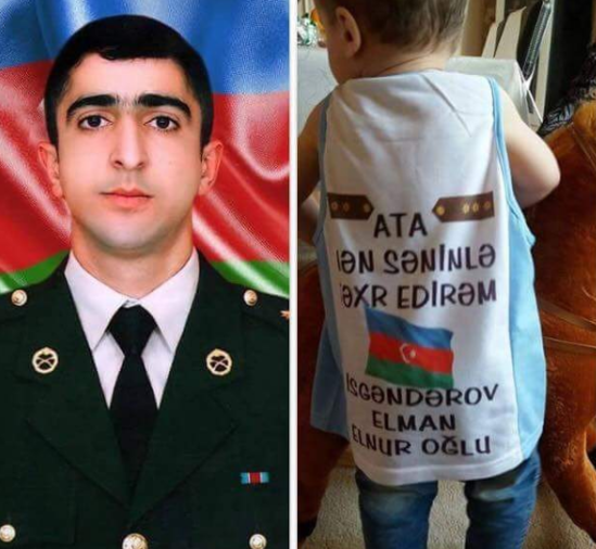 "Ata, səninlə fəxr edirəm" Şəhid oğlunun ürək dağlayan - Fotosu
