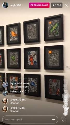 Leyla Əliyeva Instagram-da canlı yayım etdi (FOTO)