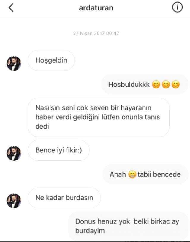 Ardanın Eserin keçmiş sevgilisi ilə yazışmaları - FOTO