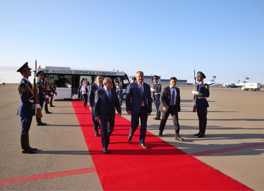Moldova prezidentinin Azərbaycana rəsmi səfəri başlayıb - YENİLƏNİB - FOTO