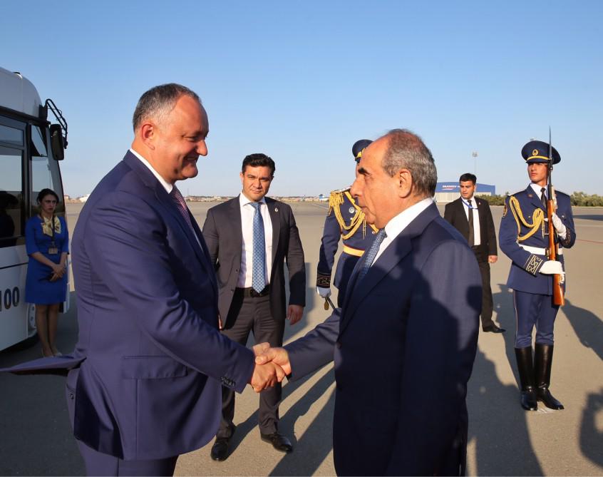 Moldova prezidentinin Azərbaycana rəsmi səfəri başlayıb - YENİLƏNİB - FOTO