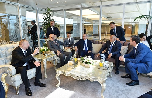 Prezident İstanbulda görüşlər keçirdi - Foto