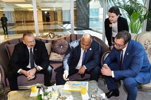 Prezident İstanbulda görüşlər keçirdi - Foto