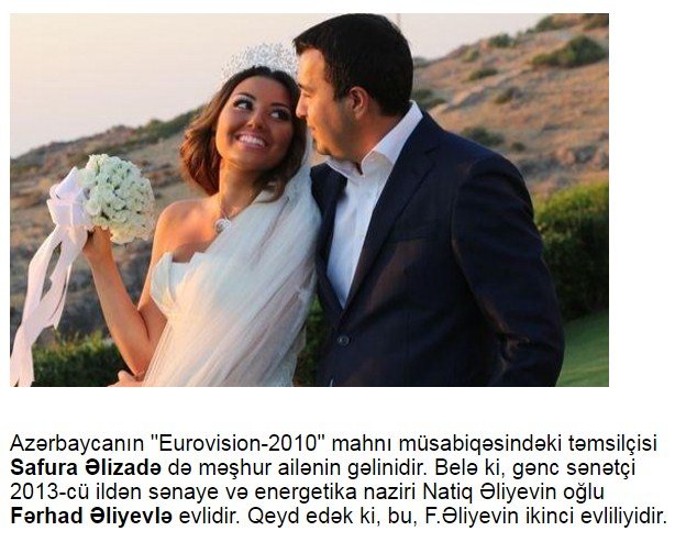 Məşhur, vəzifəli ailələrin gəlini, kürəkəni olan sənət adamlarımız — ARAŞDIRMA