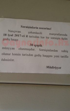 Şəhərdaxili avtobusda gedişhaqqı ARTIRILDI - FOTOFAKT