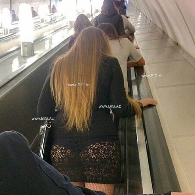 Metroda BİABIRÇILIQ: Gənc qız elə geyimdə qatara mindi ki... - FOTO