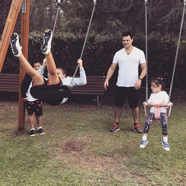 Emin Ağalarov əkizləri və Əminə ilə - Foto/Video