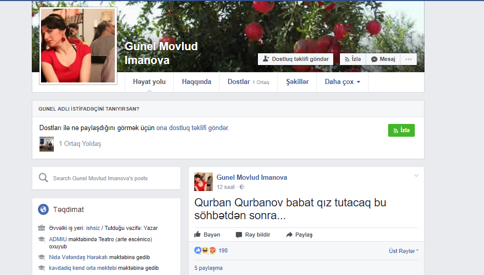 "Qarabağ"ın qələbəsinə azərbaycanlı jurnalistdən tərbiyəsiz şərh - FOTO