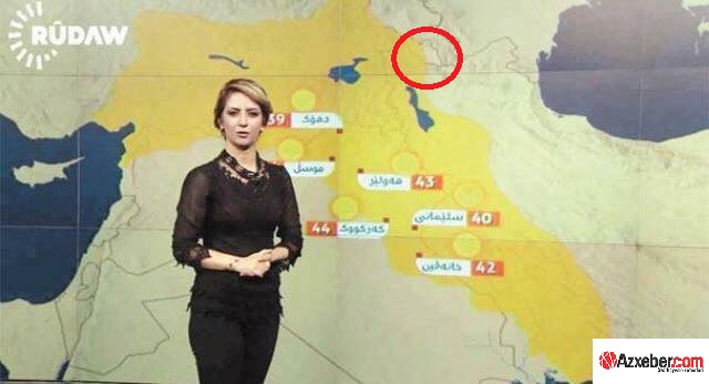 Barzaninin televiziyası Naxçıvanı "Kürdüstan"ın ərazisi kimi təqdim etdi - FOTOFAKT