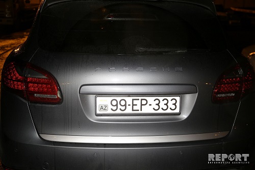 Pərvin Abıyevanın "Porşe"sinə həbs qoyulub - Foto