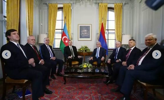 Azərbaycan və Ermənistan prezidentlərinin görüşü keçirilib — FOTOLAR